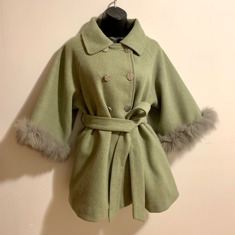 Wool blend 🥑 green jacket